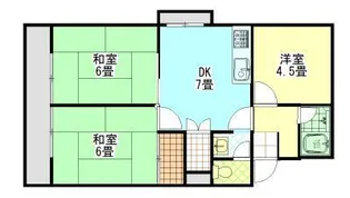 駒金屋5マンション【2階】の間取り
