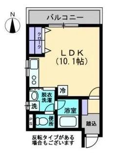 Maison de QuarterⅡ(メゾン・ド・キャトル)【1階】の間取り
