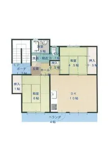 シーサイド福山 Ⅱ【2階】の間取り