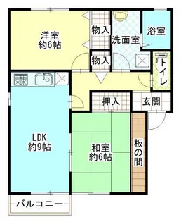 サン・ローゼ D棟【2階】の間取り