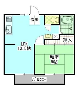 ホワイトハウス春日【1階】の間取り