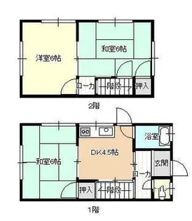 河村西深津住宅【1階】の間取り