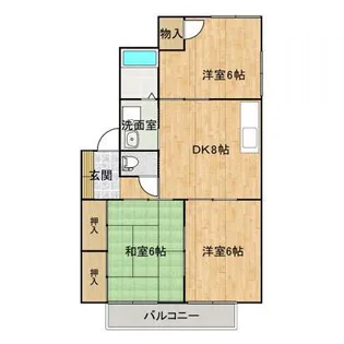 ディアス東福山【1階】の間取り