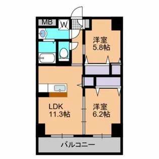 ポルポラ【3階】の間取り