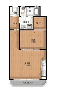 クレスト美の浜【2階】の間取り