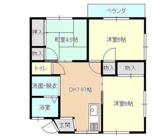 プラザ古野上【2階】の間取り