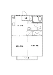 ヒルズコート木之庄Ⅱ【1階】の間取り