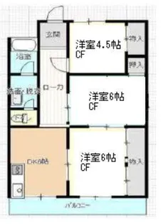 藤井ハイツ【2階】の間取り
