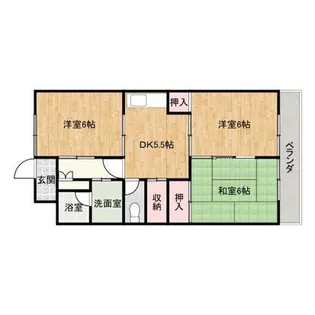 レジデンス三吉【3階】の間取り