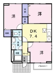 クレールA【1階】の間取り