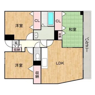 ロイヤルパレス春日【3階】の間取り