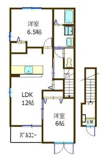 アンソレイエ Ⅱ【2階】の間取り