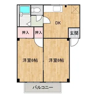 シティハイツ加茂【2階】の間取り