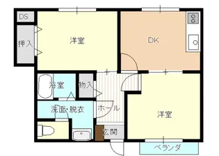 エーデルヴィラ【1階】の間取り