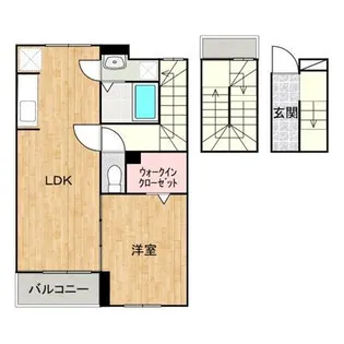 オーリジェール【3階】の間取り