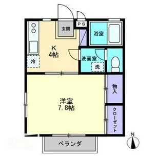 コンフォート城見【1階】の間取り