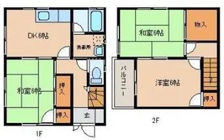 広島県福山市多治米町2丁目【一戸建】の間取り