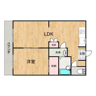 ローズハイツ【1階】の間取り
