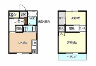 コーポ井原【1階】の間取り