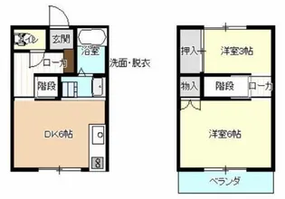 コーポ井原【1階】の間取り