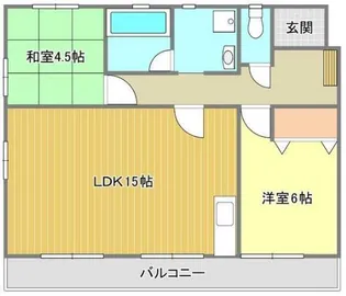 ソレイユ木之庄【4階】の間取り