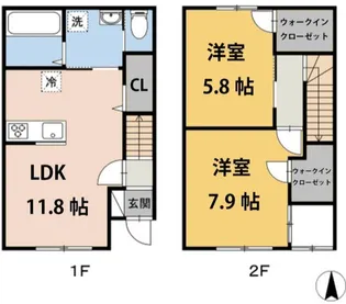 セラータ【1階】の間取り