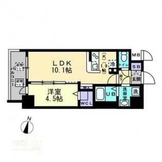 ミラージュパークフロント【9階】の間取り