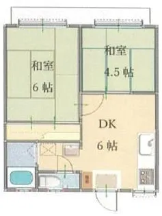 シティ長浜【2階】の間取り