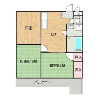 エスポワール神辺【2階】の間取り