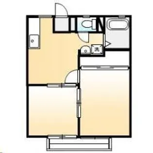 サンライフ高屋A【2階】の間取り