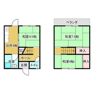 エステート雅【1階】の間取り
