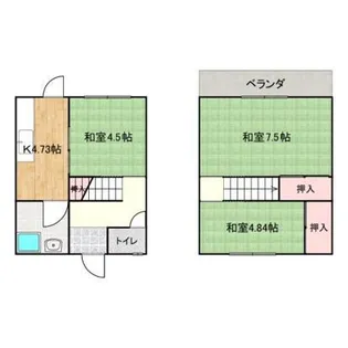 エステート雅【1階】の間取り