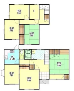 広島県福山市御幸町大字中津原【一戸建】の間取り