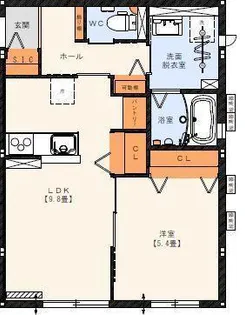 グランベルク【1階】の間取り