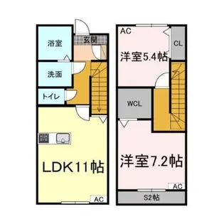 カルコーサ【1階】の間取り