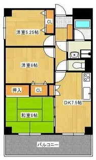 蔵王アイビーコート B棟【2階】の間取り