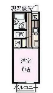 シャローム土生(A・B)【2階】の間取り
