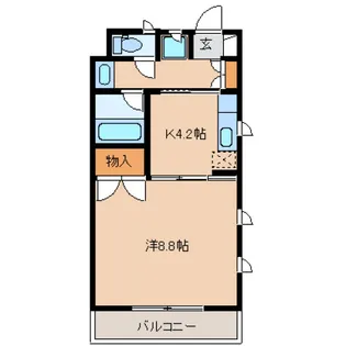 KYイーストコートⅠ【202号室】の間取り