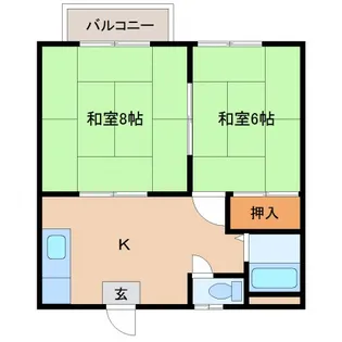 太田コーポⅠ【206号室】の間取り