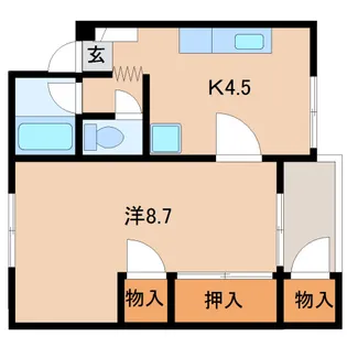 エイトはいむ【201号室】の間取り