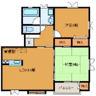 KYサウスコート【201号室】の間取り