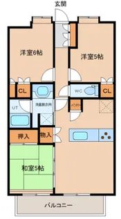サンデュエル船岡駅前【702号室】の間取り