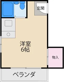 トレンディ黒原【301号室】の間取り