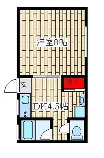 1DKの間取り画像