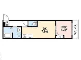 サンシエ寝屋川【3階】の間取り