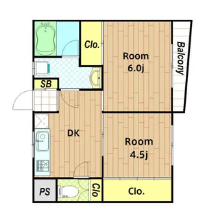 東京都大田区大森西5丁目【マンション】の間取り
