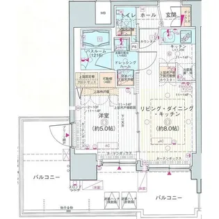東京都品川区大井4丁目【マンション】の間取り