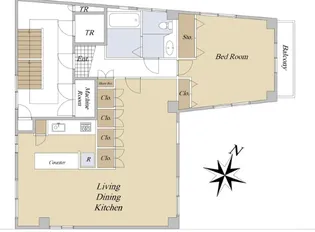 大村ビル【401号室】の間取り
