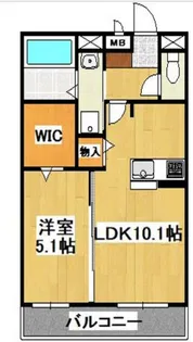 マンションパピルスⅡ【3階】の間取り