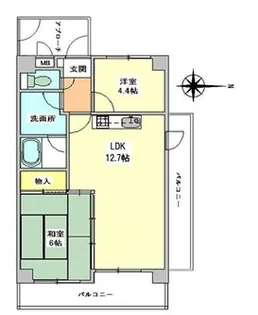 セントポーリアⅠ【306号室】の間取り